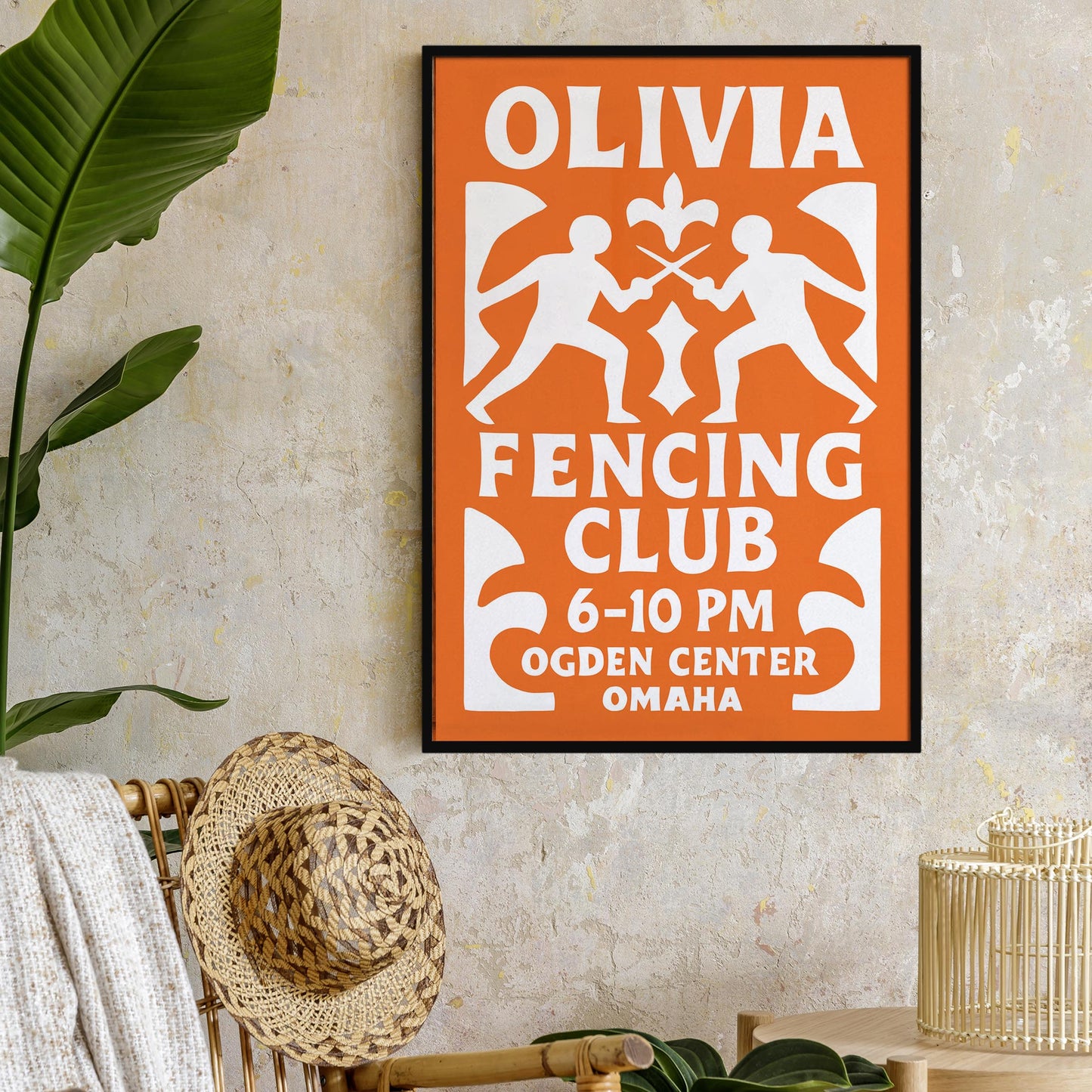 Olivia Fencing Club Poster