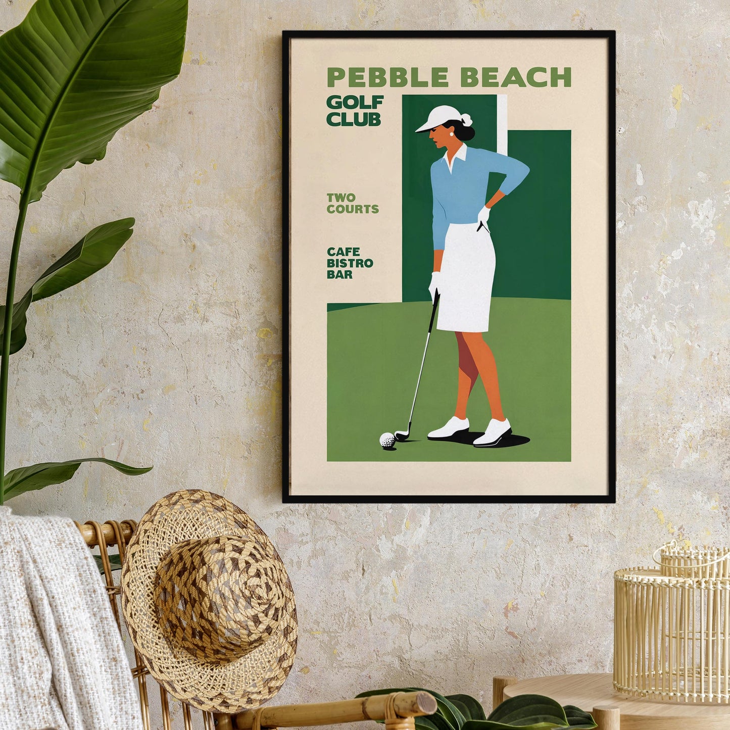Pebble Beach Golf Poster