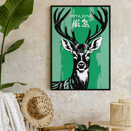 Miyajima Deer Island Poster