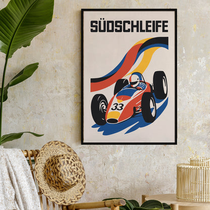 Nürburgring Südschleife Racetrack Poster