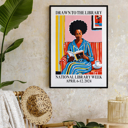 Library Week Reading Print