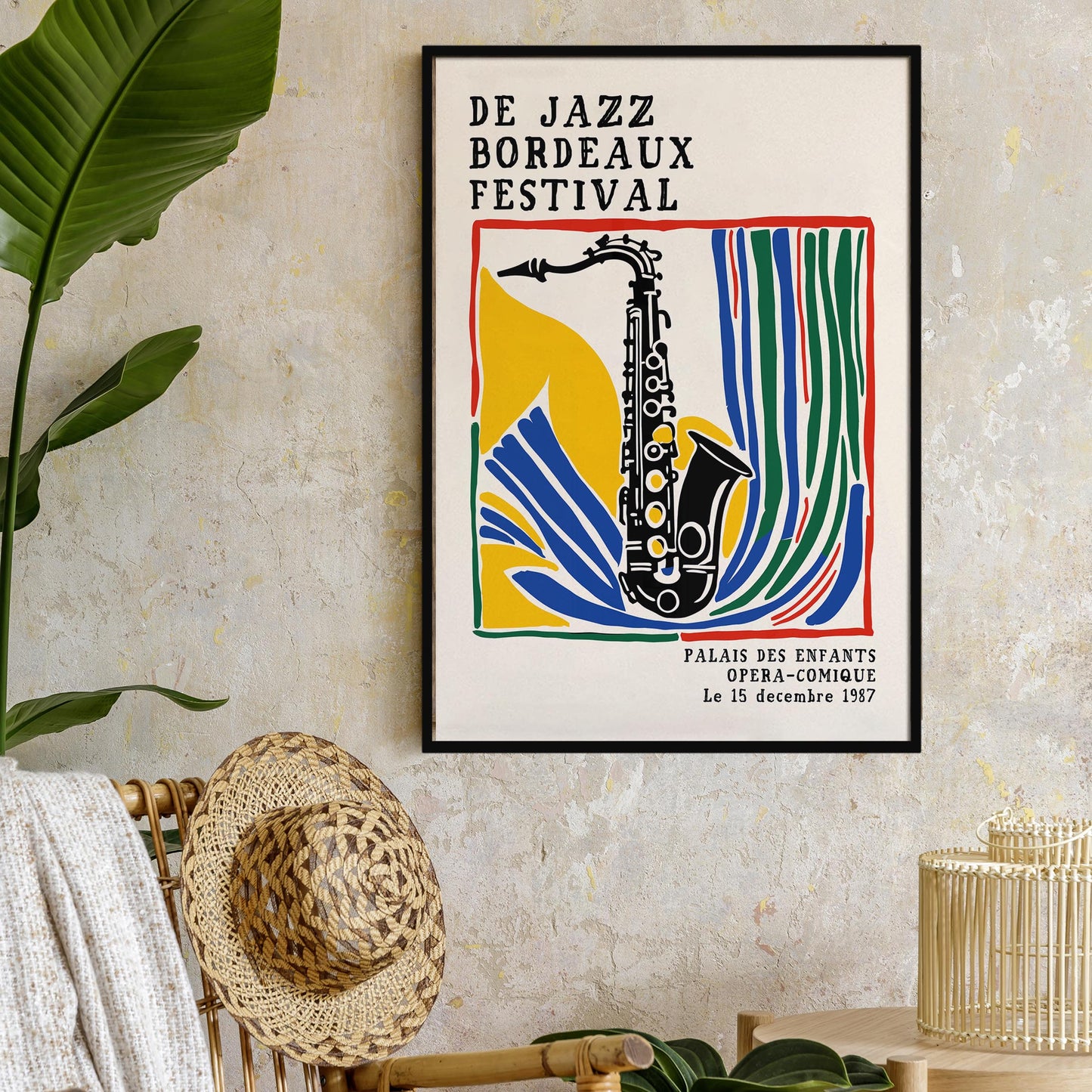 Vintage Jazz Sax Poster