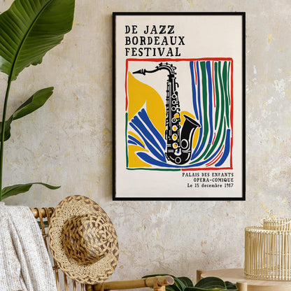 Vintage Jazz Sax Poster
