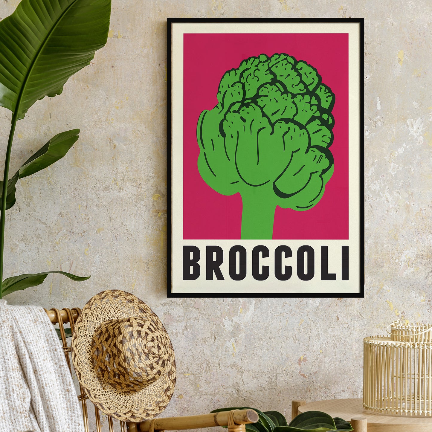 Minimalist Broccoli Poster
