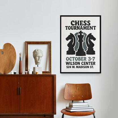 Chess Tournament Poster Print