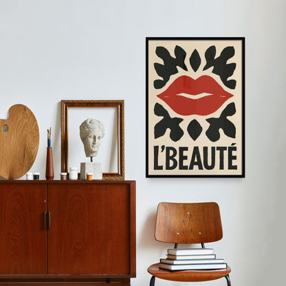 L Beaute Lips Poster Print