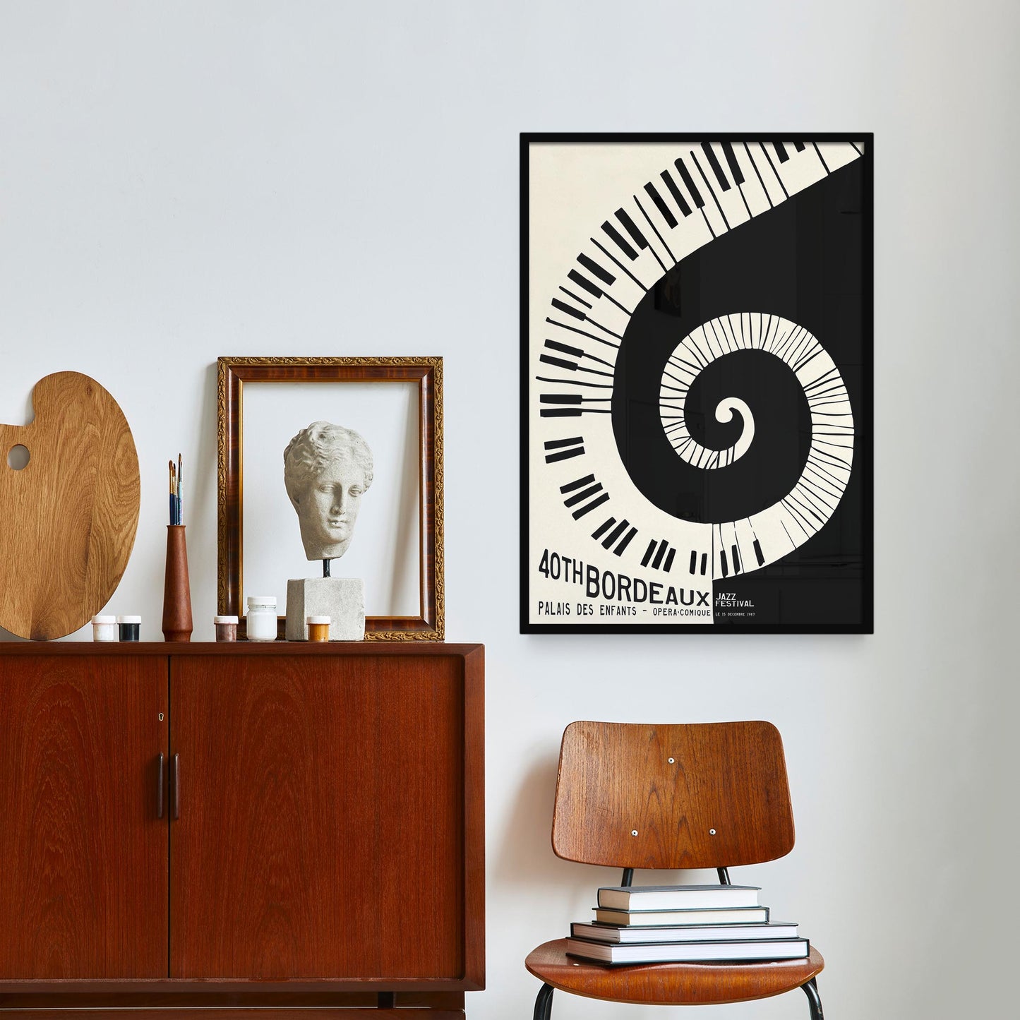 Bordeaux Jazz Poster Print