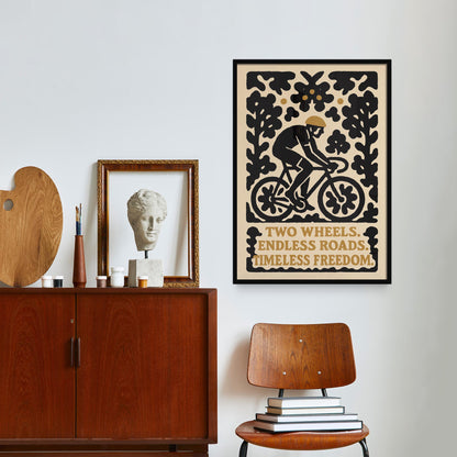 Cycling Freedom Poster Print