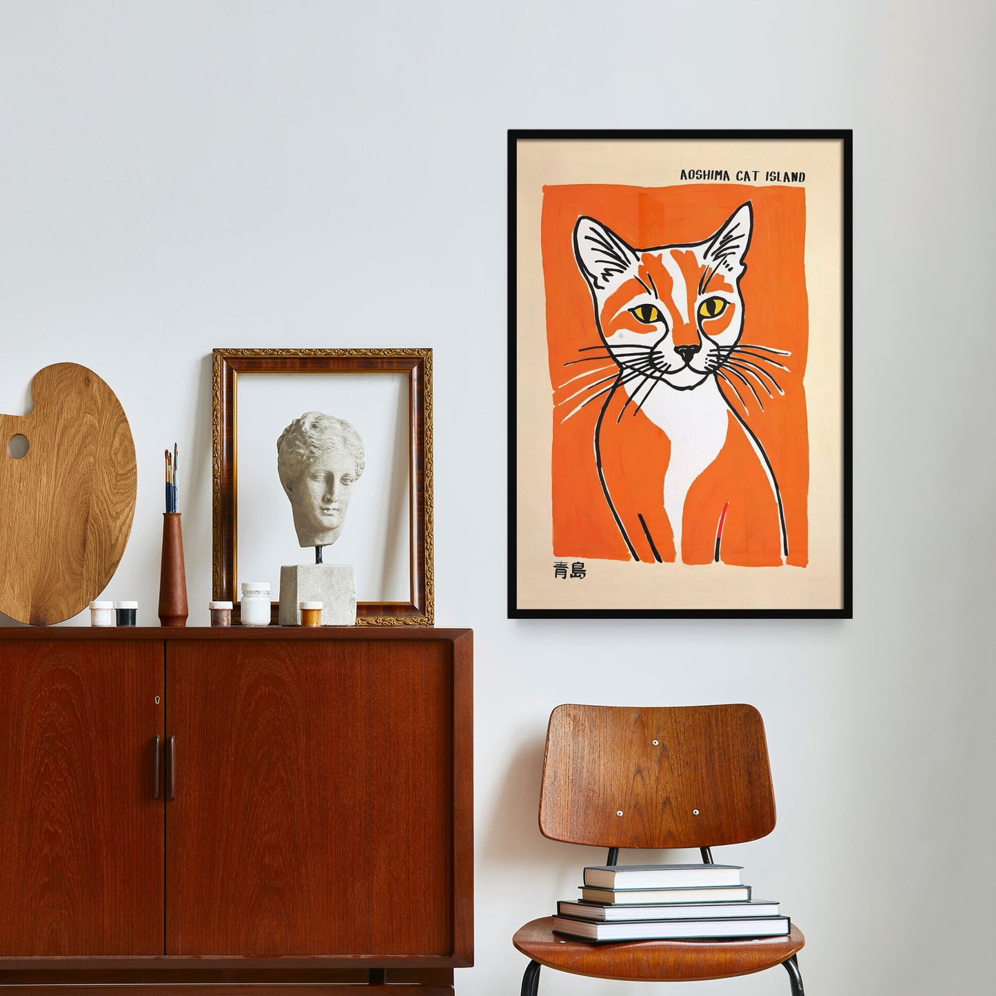 Aoshima Cat Island Wall Art Print