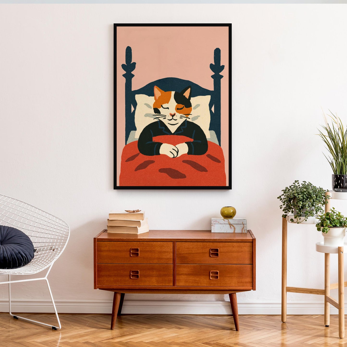 Sleeping Cat Poster Print