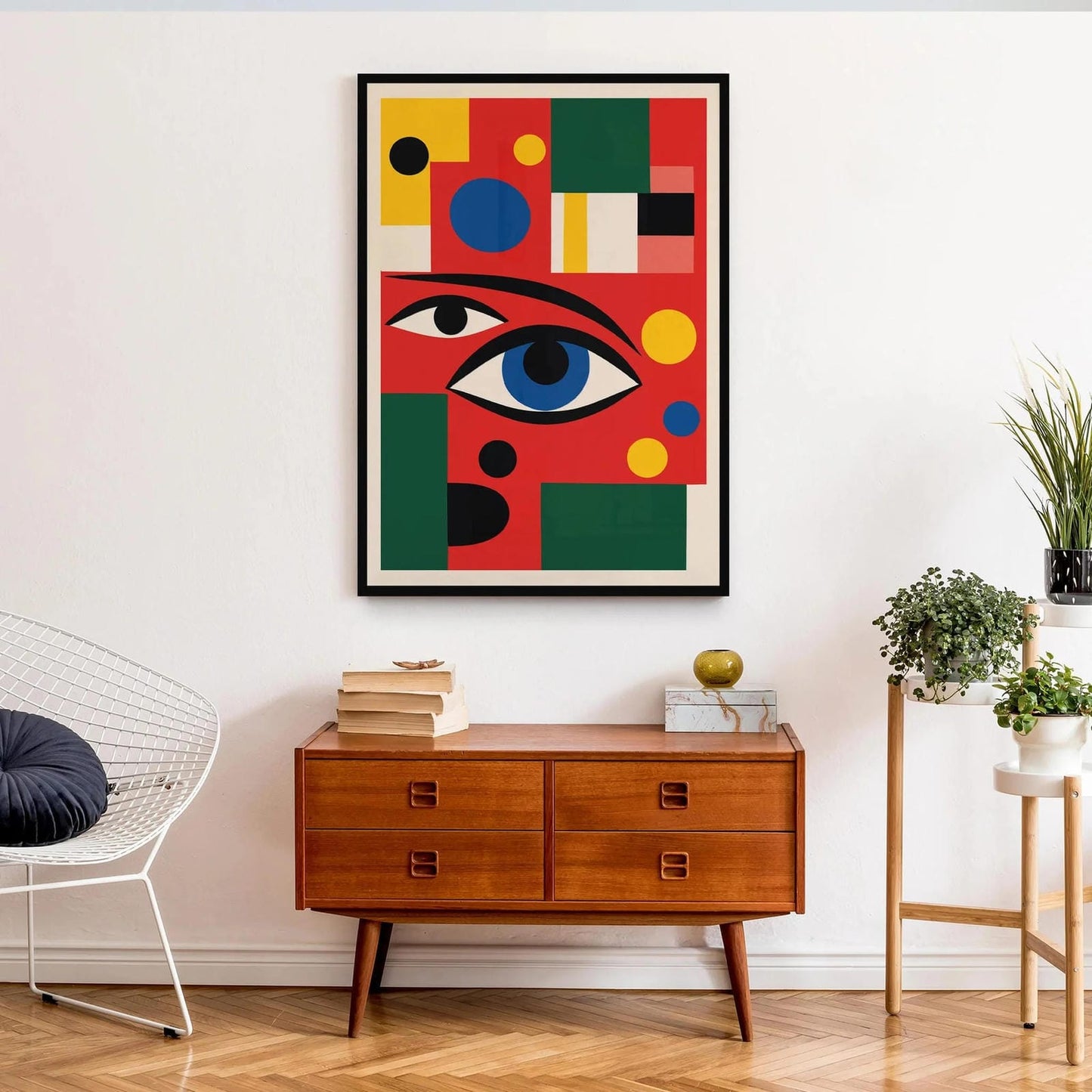 Abstract Eye Mid-Century Modern Art