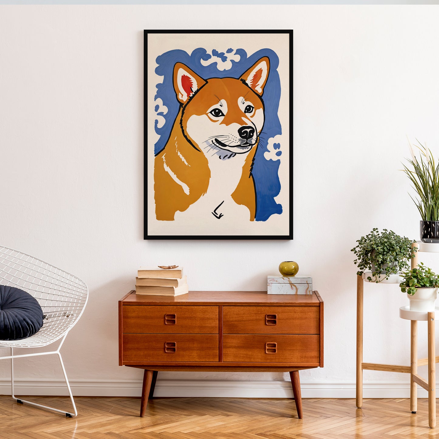 Cute Shiba Dog Art Print