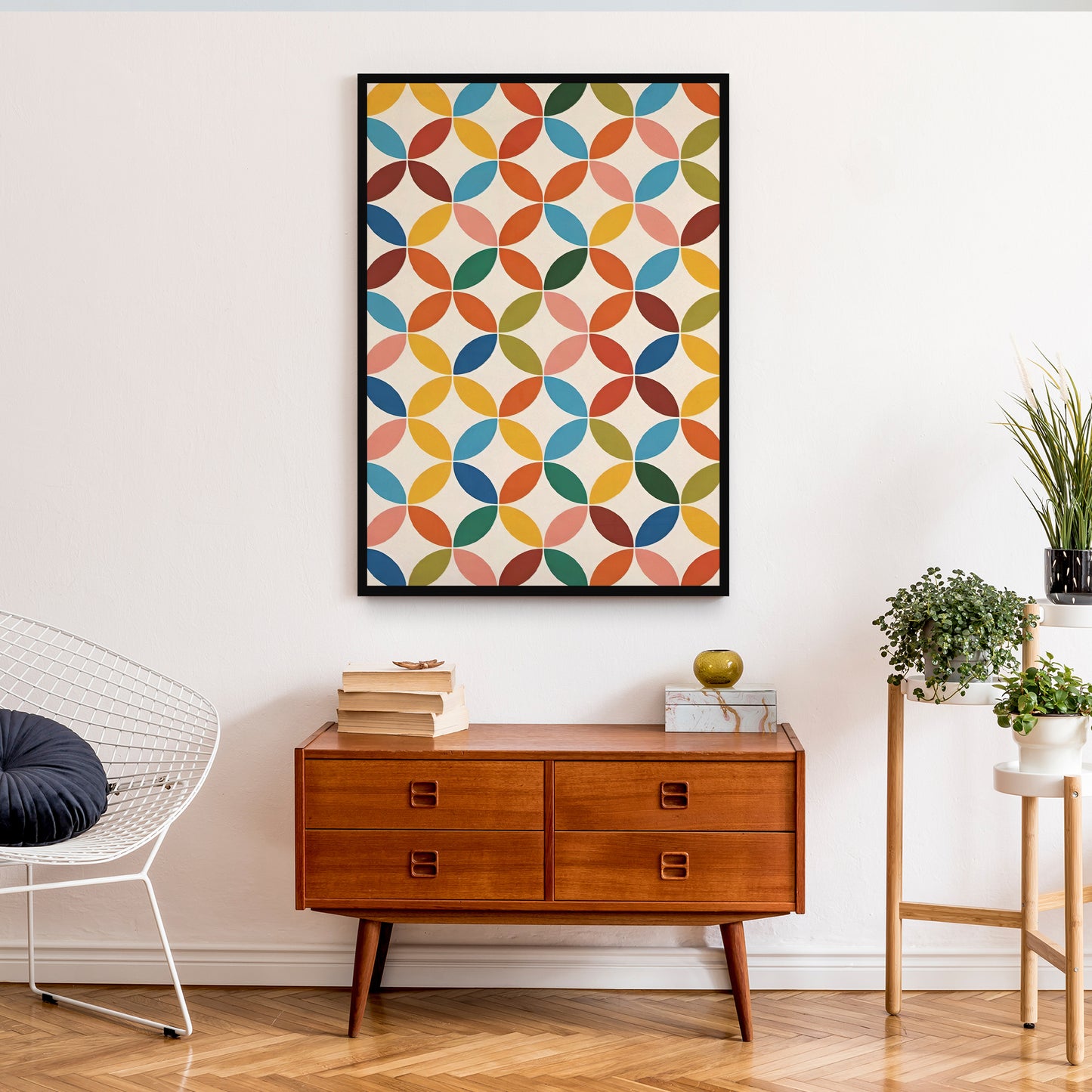Mid Century Modern Colorful Pattern Poster