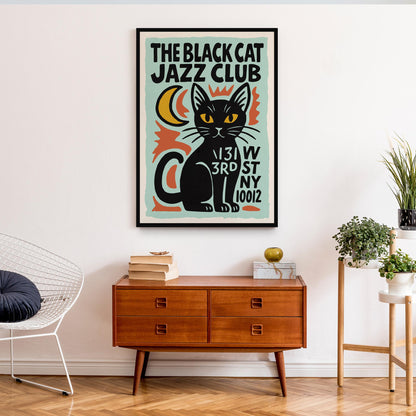 Black Cat Jazz Wall Art (Copy)