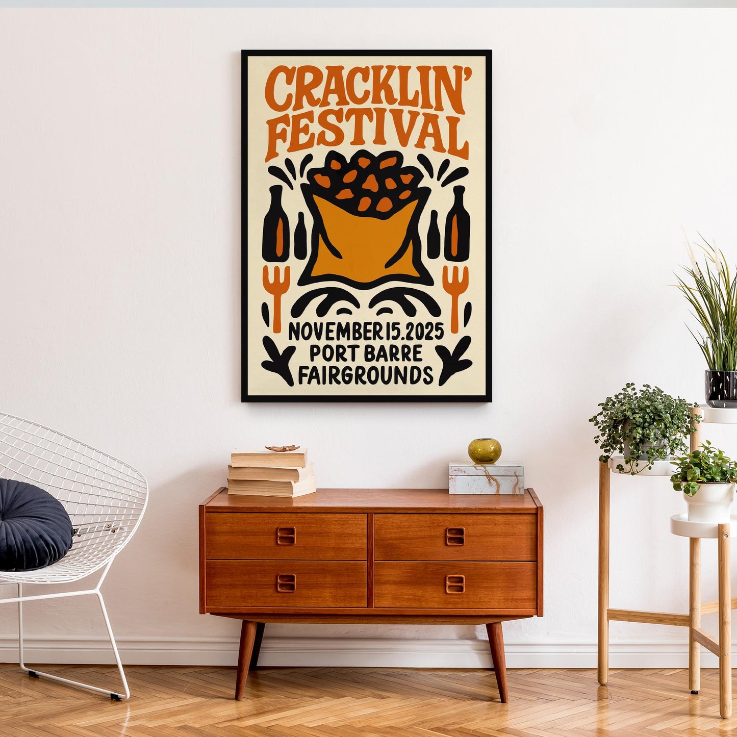 Cracklin Festival Folk Poster