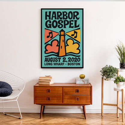 Harbor Gospel Lighthouse Poster