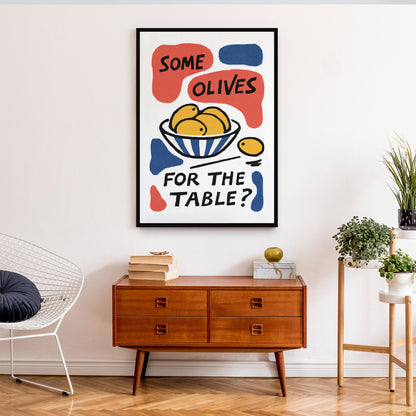 Olives For The Table Print