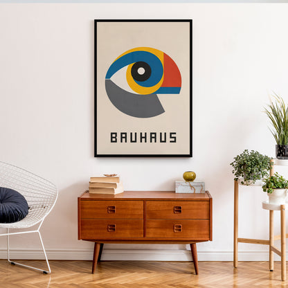 Bauhaus Minimalist Eye Poster