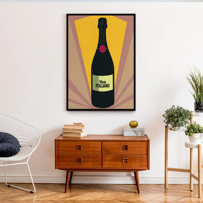 Vino Italiano - Vintage Italian Wine Poster