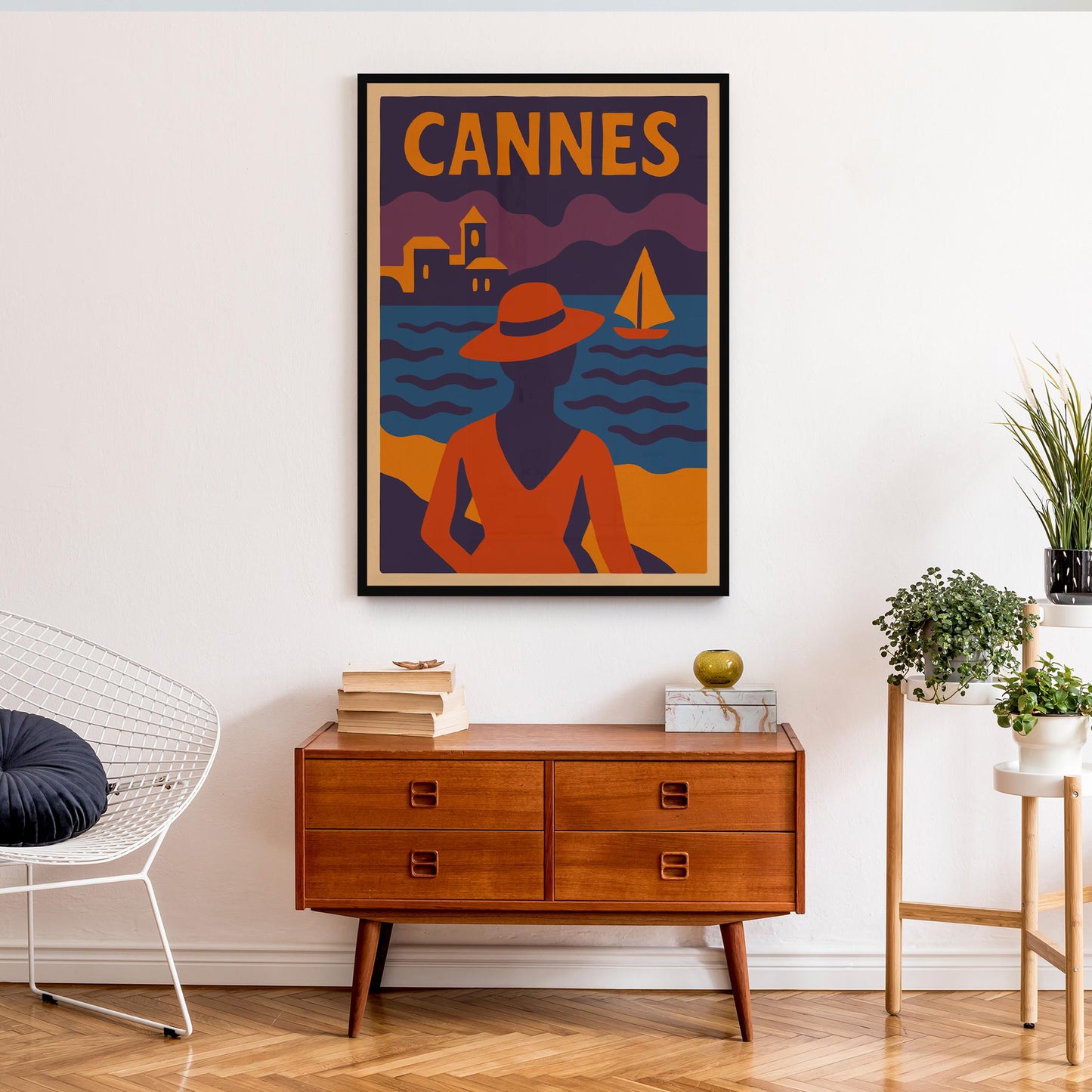 Cannes Travel Poster Print