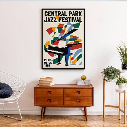 Central Park Jazz Poster