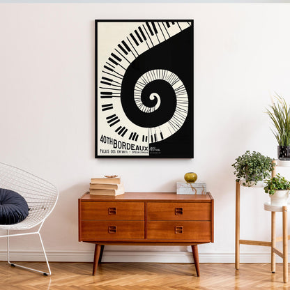 Bordeaux Jazz Poster Print