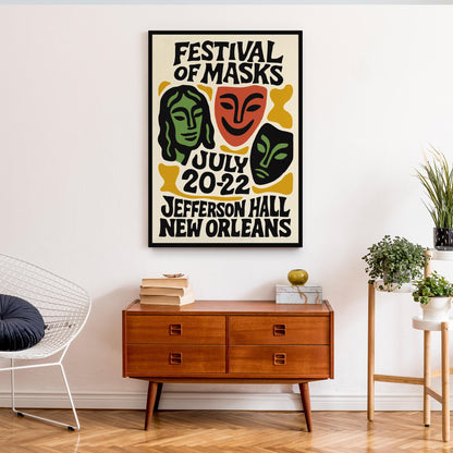 Festival of Masks Wall Art