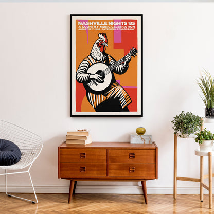 Nashville Nights 1985 Country Poster