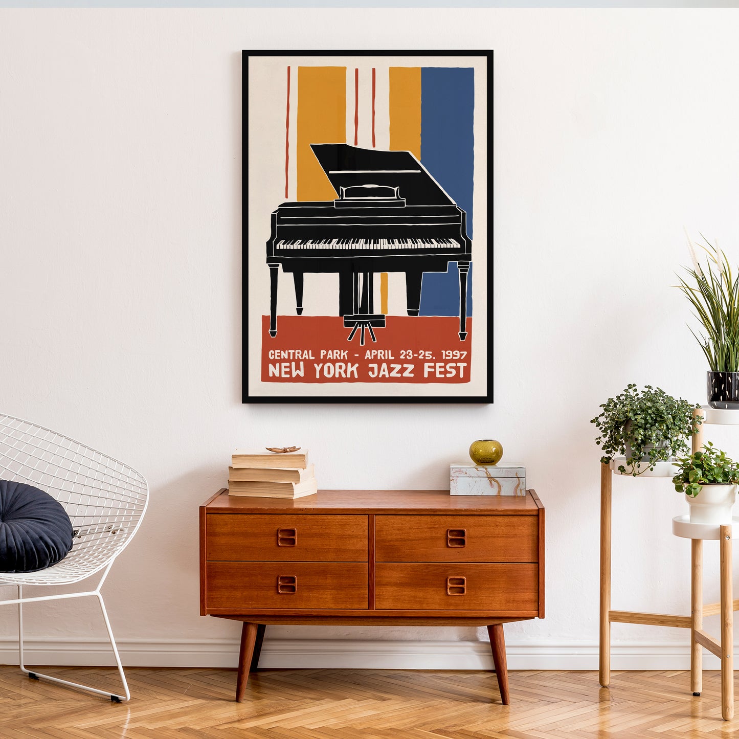 New York Jazz Fest 1997 Retro Poster