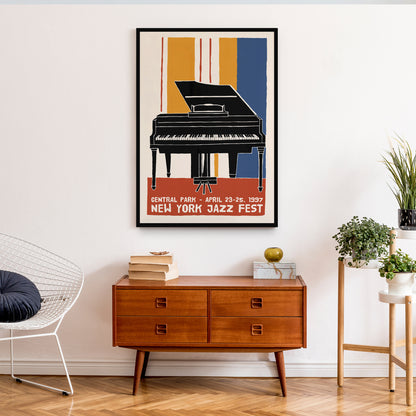 New York Jazz Fest 1997 Retro Poster