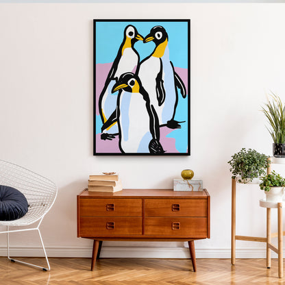 Cute Penguins Art Print