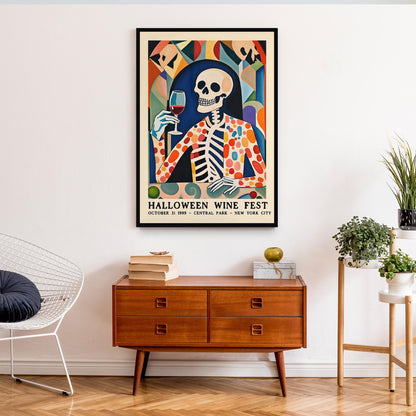Halloween Wine Fest Poster Print