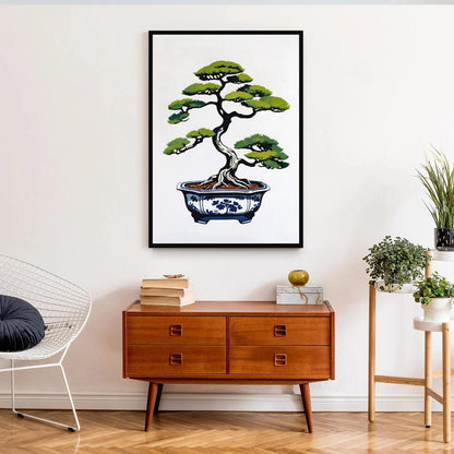 Classic Japanese Bonsai Art Print