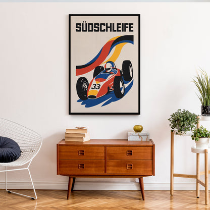 Nürburgring Südschleife Racetrack Poster