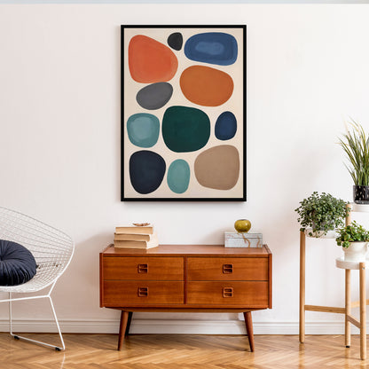 Scandinavian Modern Stones Wall Art