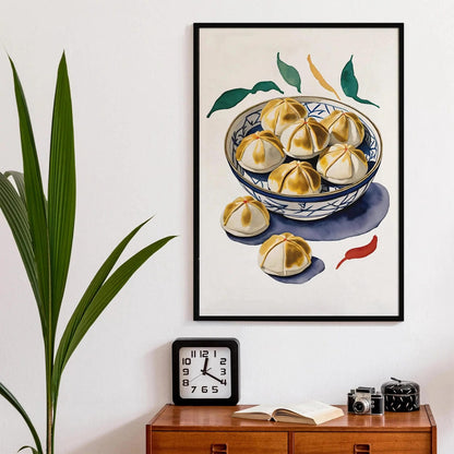 Asian Bao Buns Wall Art Print