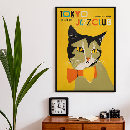 Tokyo Jazz Club Retro Poster