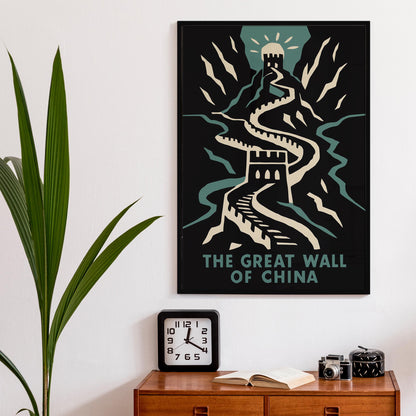 Great Wall of China Travel Poster