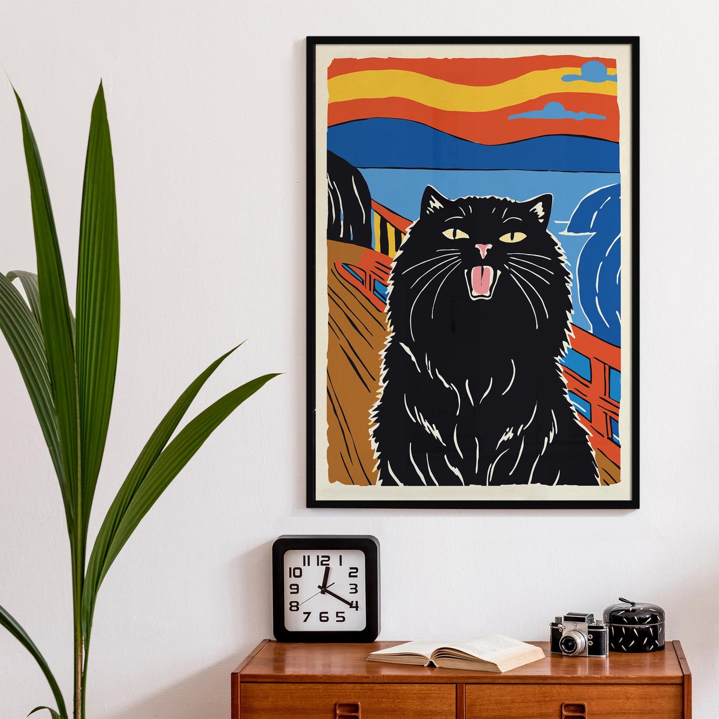 Screaming Cat Wall Art