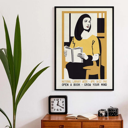 Open a Book Vintage Poster