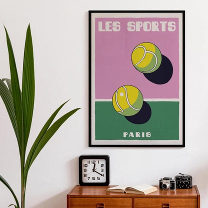 Les Sports Tennis Paris Wall Art