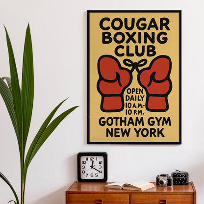 Cougar Boxing Club NYC Poster
