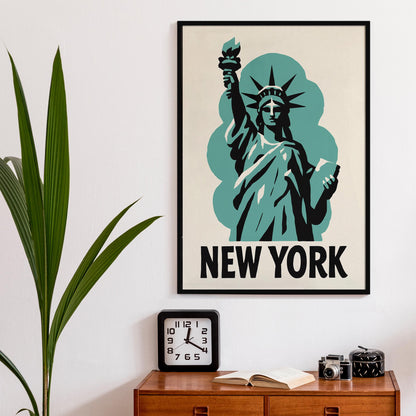 New York Statue Poster