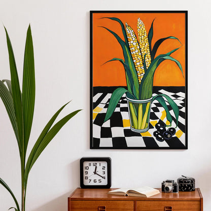 Corn & Olives Bold Kitchen Poster