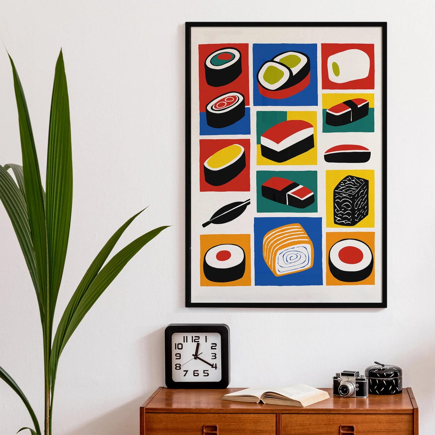 Pop Art Sushi Print for Kitchen