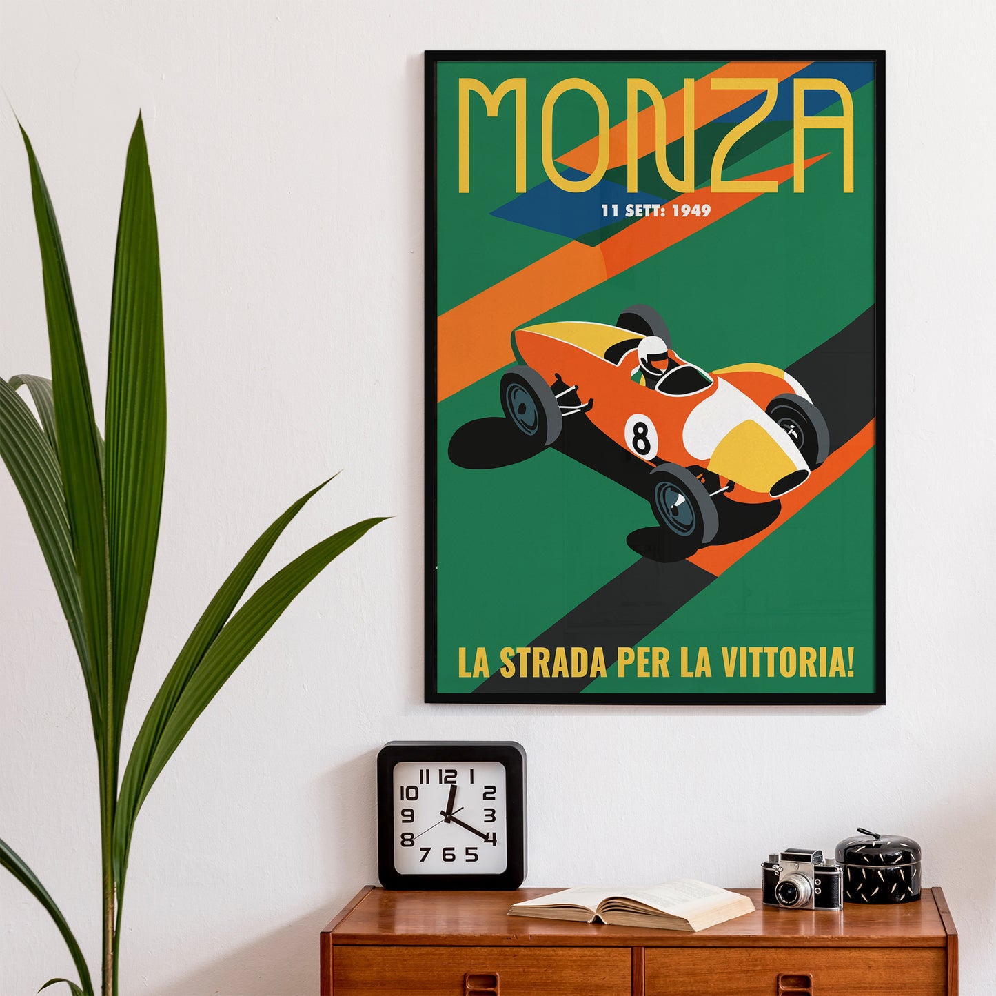Monza 1949 Vintage Racetrack Poster