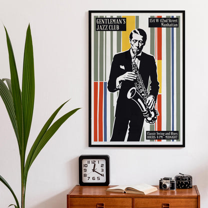 Gentleman's Jazz Club Poster