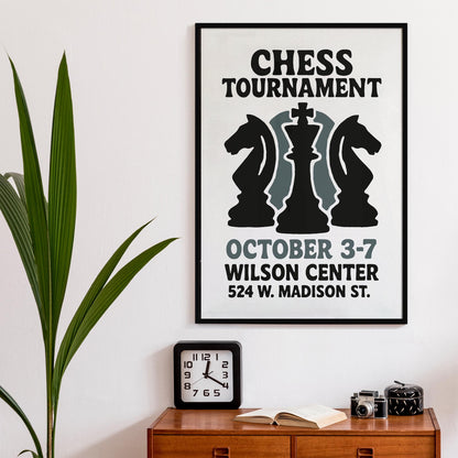 Chess Tournament Poster Print