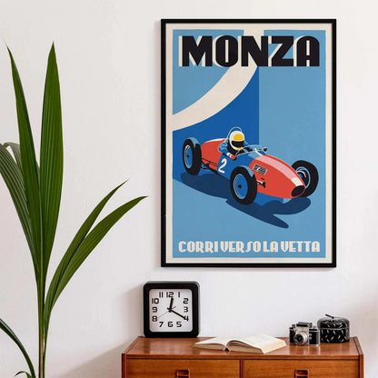 Monza Vintage Racing Poster