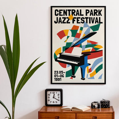 Central Park Jazz Poster